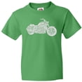 thumbnail image 3 of Inktastic Distressed Motorcycle Youth T-Shirt, 3 of 5