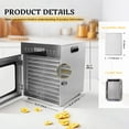 thumbnail image 2 of Hakka Food Dehydrator Machine, 10 Trays Commercial Food Dryer  with Touch Temp Control & 24H Timer Fruit Meat Vegetables Dehydrator, 2 of 7