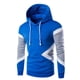 thumbnail image 5 of MHFRRA Sudadera con Capucha y Bloques de Color para Hombre, Estilo Casual Azul, 5 of 6