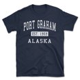 thumbnail image 1 of Port Graham Alaska Classic Established Men's Cotton T-Shirt, 1 of 1