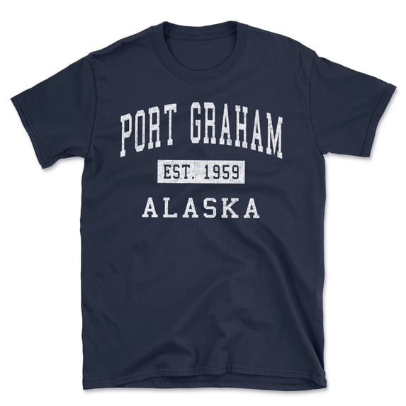 Port Graham Alaska Classic Established Men's Cotton T-Shirt