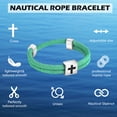 thumbnail image 6 of VNOX Multicolor Christian Cross Rope Bracelet, Adjustable Sliding Knot Jewelry for Teens and Adults, 6 of 6