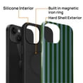 thumbnail image 3 of FKBRCL4U for iPhone 14 Plus Compatible with Magsafe Case Green and Blue Stripes Geometric Vertical Line Pattern for Girl Boy Full Body Magnetic Design Soft Silicone Protection, 3 of 7