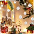 thumbnail image 3 of Adornos navideños iridiscentes XINYU 30 piezas Bolas transparentes 4 tamaños diferentes, 3 of 7