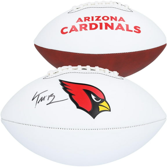 Trey McBride Arizona Cardinals Autographed Franklin White Panel Football - Fanatics Authentic Certified