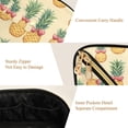 thumbnail image 5 of FORMRS Makeup Bag Travel Cosmetic Organizer for Women Fold Flat Zipper Pouch with Handle, Sunshine Pineapples, 5 of 8