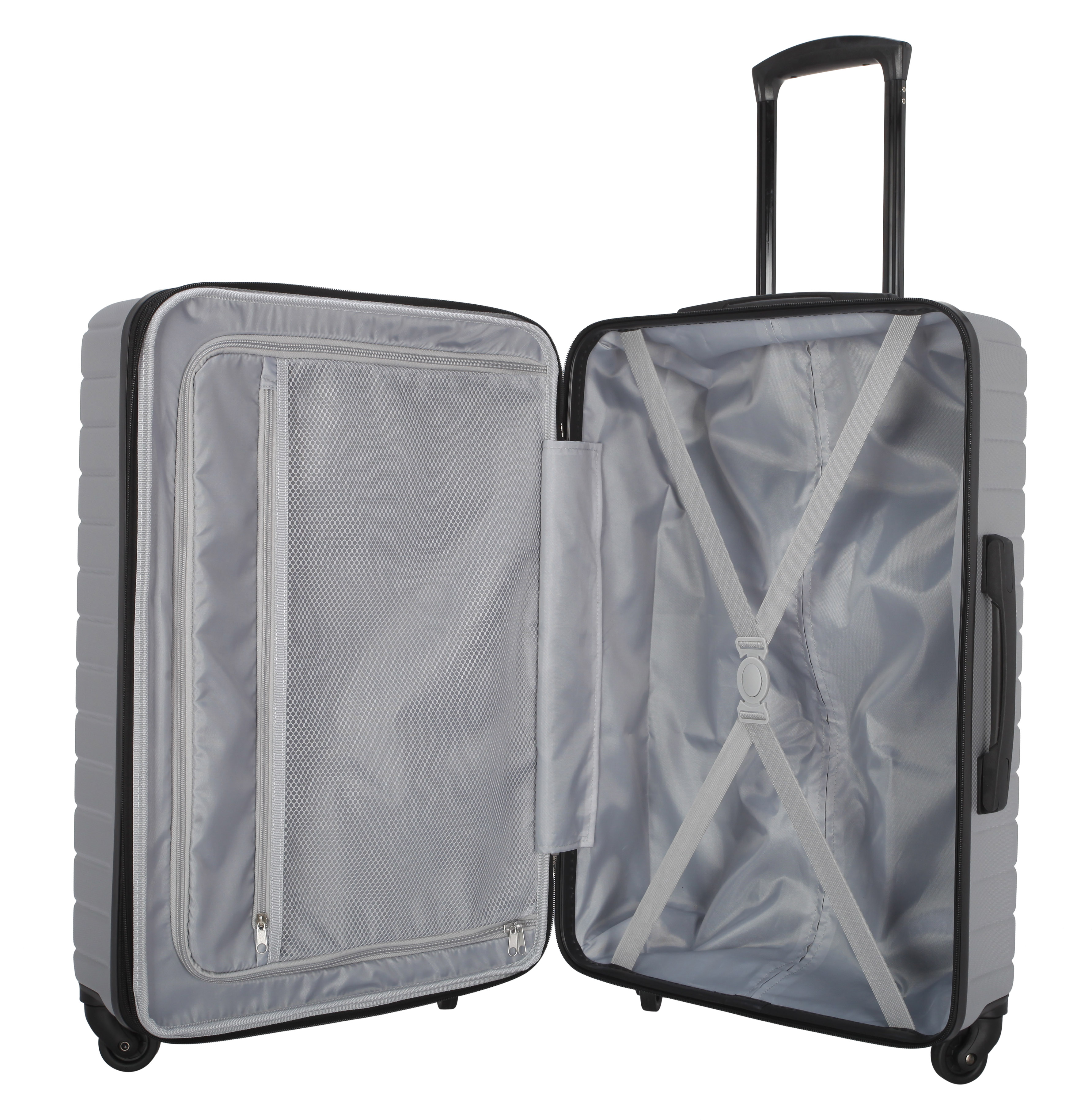 Protege Vacationer 20" TSA-Approved Expandable Hardside Carry-On Luggage, Silver photo 7