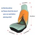 camping sun Print Car Seat Covers Universal Auto Front Seats Protector