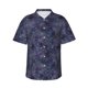 thumbnail image 1 of Fotbe Watercolor Indigo Camisa Hawaiana para Hombre Unisex – Camisa Casual de Verano con Botones de Manga Corta de Algodón y Lino,XX-Large, 1 of 7