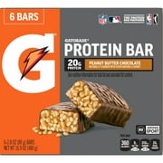 Gatorade Whey Protein Recover Bars, Peanut Butter Chocolate, 6 Ct