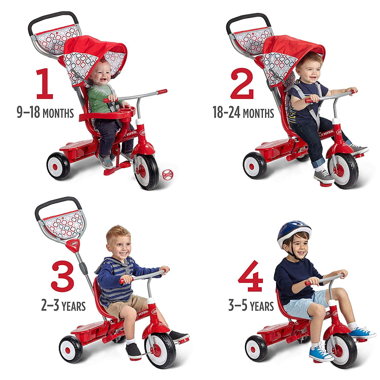 radio flyer 4 in 1 trike walmart