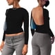 thumbnail image 4 of Camiseta De Verano Camisa de mujer Cami Top Y2K Style Backless Slim Fit Streetwear Traje (Negro S) Cgtredaw Para estrenar, 4 of 9
