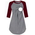 thumbnail image 1 of Jchiup Nuisette de Maternité Décontractée pour Allaitement Tenue de Nuit, 1 of 7