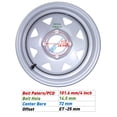 thumbnail image 3 of WANDA Golf Cart Tire Wheel Assembly 215/35-12 with 4 Lugs on 4" PCD ET-25.4 Silver Wheel 14013, SET 2, 3 of 3