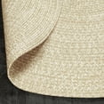 thumbnail image 5 of BNM Indoor/ Outdoor Multihued Oval Rug, 2' x 8', Cream- White, 5 of 6