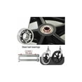thumbnail image 3 of 8 Inch Front Caster, 2pcs Wheelchair Replacement Wheels, Non-Slip Solid Tire, 190mm Gray in Black, Wheels for Wheelchairs, Rollators, WalkersBlack, 3 of 5