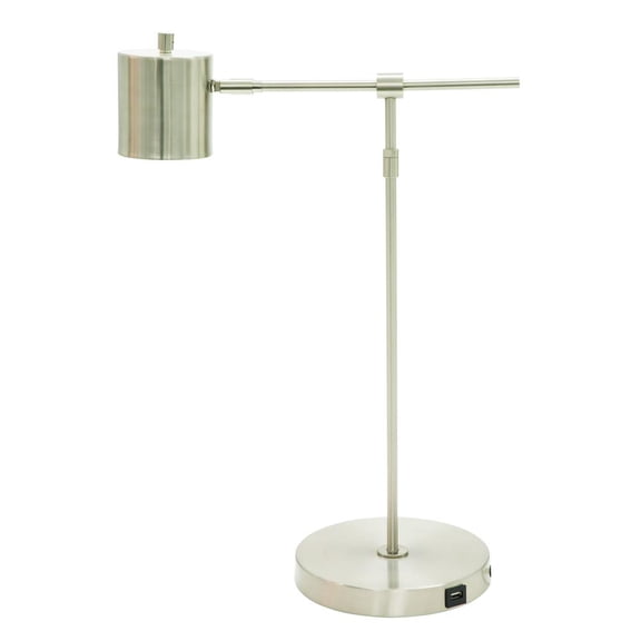 House Of Troy Mo250 Morris 1 Light 22" Tall Led Boom Arm Desk Lamp - Nickel