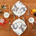 thumbnail image 4 of Qxltty Lovely Cartoon Rat Napkins 20×20in Perfect for Parties Dinners Weddings Cocktail Housewarming Cloth Napkins Set of 1, 4 of 8