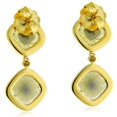 thumbnail image 2 of 18k Solid Yellow Gold Dangle Earrings Slice Diamond Gift Jewelry, 2 of 3
