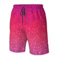 thumbnail image 4 of Balery Light Purple Glitter Traje de Baño Estilo Hawaiano para Hombre, Shorts de Secado Rápido con Bolsillos-X-Large, 4 of 6