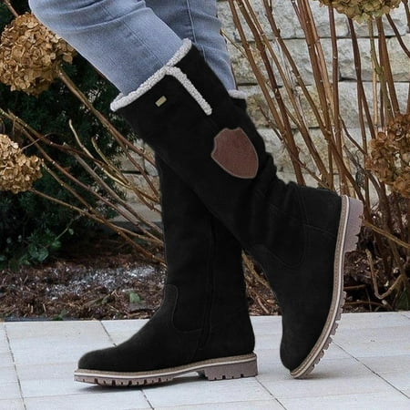 

Csengfiy Cotton Boots Booties Boots Shoes For Women Snow Long Knee-Hign Boots women s boots
