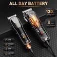 thumbnail image 2 of Hair Clippers for Men, Professional Cordless Barber Clippers and Trimmer with LED Display, Electric Hair Trimmer, Haircut Grooming Kit Fade, 13 Guide Combs, Gifts for Men Family, 2 of 9