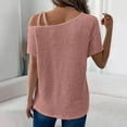 thumbnail image 5 of Bogo Summer Tops For Women 2025 Womens Black Tops Dressy Casual Short Sleeve Blouses For Women Business Formal V Neck T Shirts For Women Loose Fit, 5 of 6