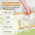 thumbnail image 4 of Laundry Hamper with Lid, 160L Dirty Clothes Hamper for Laundry Basket 3 Section, Extra Large Laundry Sorter Hamper 3 Compartment with Removable Inner Bags & Labels, Beige, 4 of 5