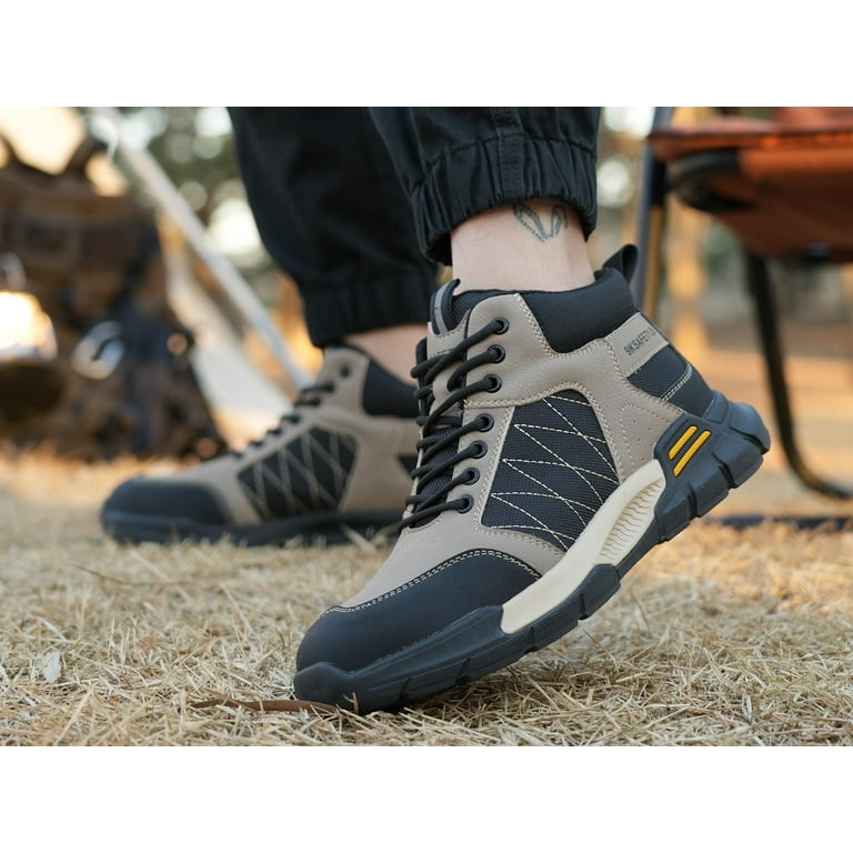 Composite Toe Shoes for Men Non Slip Work Safety Shoes Lightweight Breathable Steel Toe Sneakers