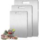 thumbnail image 1 of Double Cutting Board Double-Sided Titanium Kitchen Chopping Board Food Grade Kitchen Cutting Mat Portable Cutting Board Serving, 1 of 5