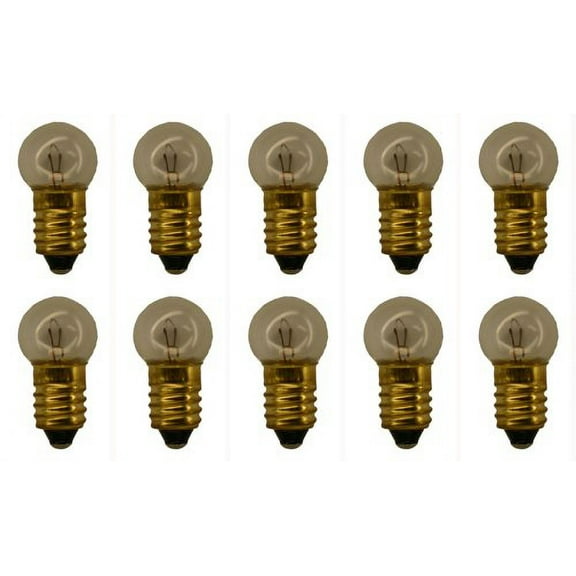 CEC Industries #27 Bulbs, 4.9 V, 1.47 W, E10 Base, G-4.5 shape (Box of 10)