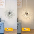 thumbnail image 6 of DINGLILIGHTING Dandelion Crystal Chandelier 12-Light Modern Chandeliers Ceiling Sputnik Pendant, 6 of 8