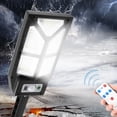 thumbnail image 4 of Outdoor LED Solar Wall Lamp TY100 | 196 LEDs | Motion Sensor 3 Modes | Remote Control | Waterproof Polycrystalline Silicon | Adjustable Angle | 2x18650 2400mAh | Outdoor Lighting, 4 of 9