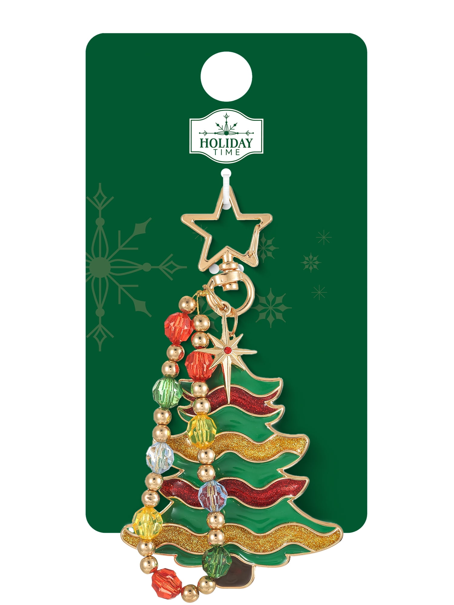 Holiday Time Christmas Tree Bag Charm, 1 Piece