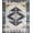 Blue Brown Cream, Pattern 1, variant on ODIKA 8'x10' Washable Area Rug Vintage Medallion Distressed Faded Center Diamond Accent Ornamental for Dining Room, Large Office, Lounge, Non-Slip Chair-Friendly Mat