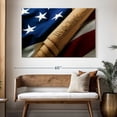 thumbnail image 3 of Elephant Stock American Freedom Wall Art - Horizontal Canvas Wall Art - Living Room Wall Decor - Flags Canvas - Blue And Gray Decor - 51" x 34", 3 of 8