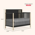 thumbnail image 4 of Dream On Me Soho Convertible Crib In Matte Black Vintage, 4 of 9
