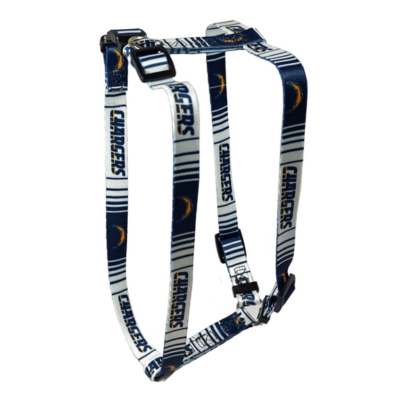 Los Angeles Football Chargers Extra Small XS 5/8 Inch Wide Adjustable Dog Harness 8" - 14"