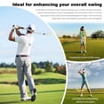 thumbnail image 3 of Golf Rope Swing Trainer, Professional Golf Swing Rope Training Aid to Improve Speed, Tempo, Rhythm, Flexibility and Strength, Golf Warm-Up Practice Equipment for Golfers of All Levels（black）, 3 of 5