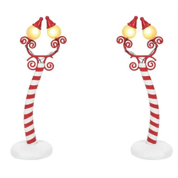 Department 56 Disney Village Accessory Christmas Town Street Lights Nightmare Before Christmas