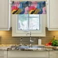 thumbnail image 2 of Yayeee Kitchen Valance Rod Pocket 54" x 18" Living Room Window Curtain, Stripes Pattern, 2 of 6