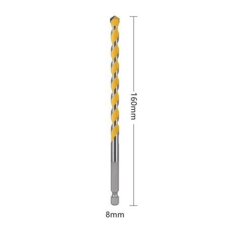 

BAMILL 1pc Hex Shank 160mm Tungsten Carbide Drill Bit For Masonary Concrete Brick Stone