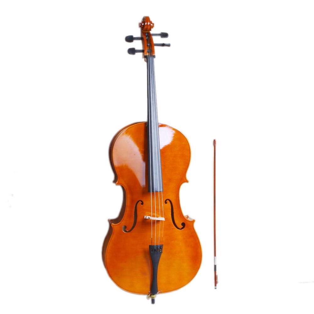 Cello Musical Instrument Clearance, Solid Wood Cello with Soft Case