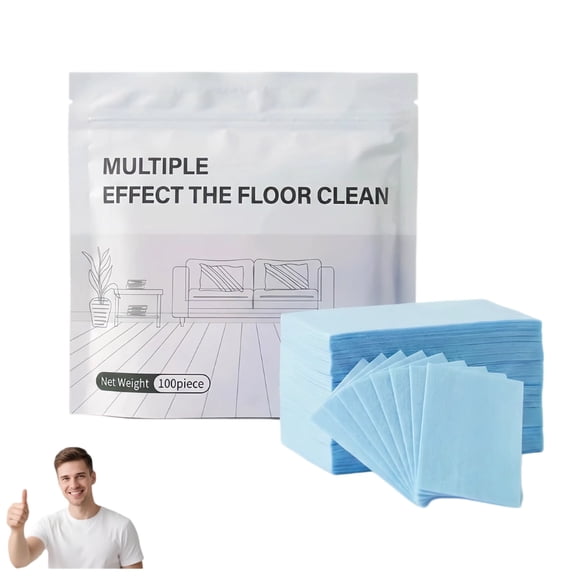 Floor Cleaning Tablets Multi-Surface Cleaner 2026 Upgraded Floor Cleaning Solution Tablets Antibacterial & Maintenance Versatile Hardwood Tile Laminate Floor & Toilet Cleaner（Blue with Camellia Scent