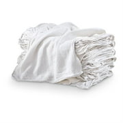 Mimaatex Brand White Shop Towels-20 Pcs Pack-Premium A GRADE-14x14 Inch-NEW 100% Cotton