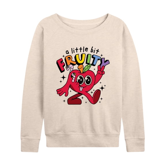 Instant Message - A Little Bit Fruity - LGBT Pride - Women's Lightweight French Terry Long Sleeve Shirt