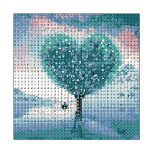 DIY 5D Diamond Painting Kit 12*15.74 Inch/30 * 40cm DIY Full Drill Diamond Painting Colorful Pattern Resin Rhinestone Mosaic Embroidery Cross Stitch Craft Home Wall Decor Gift