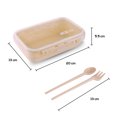 thumbnail image 2 of Lonchera Práctica de 800ml | Fiambrera con Cubiertos | Hermética | Ideal para Oficina o Escuela | Caja de Almuerzo apta para Microondas…, 2 of 5