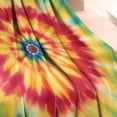 thumbnail image 3 of Rainbow Tie Dye Mandala Pattern Blanket,Comfortable Soft Flannel Throw Blanket,All Season,Warm Lightweight Blankets for Sofa Bed Couch Living Room Chair,30"x40", 3 of 4