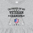thumbnail image 4 of Inktastic I'm Proud of My Veteran Grandpa Girls Baby Dress, 4 of 5
